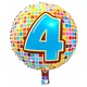 4 jaar Birthday Blocks folieballon - 43 cm