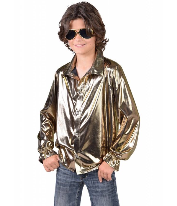 Disco blouse goud kind