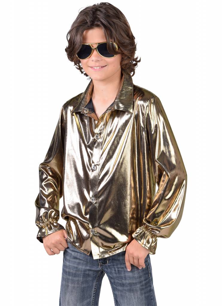 Disco blouse goud kind