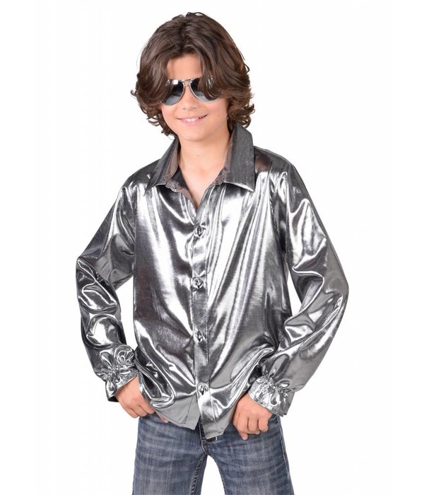 Disco blouse zilver kind