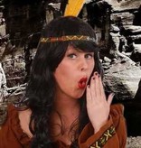 Indianen kralen hoofdband + veer