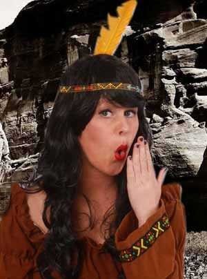 Indianen kralen hoofdband + veer