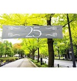 Spandoek zilver 25 jaar