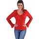 Jersey blouse rood
