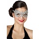 Masker stof met steentjes zilver