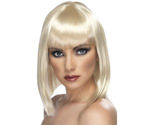 Pruik blond kort Clearance