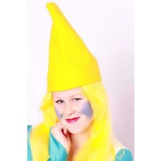 Kabouter/smurfenmuts geel