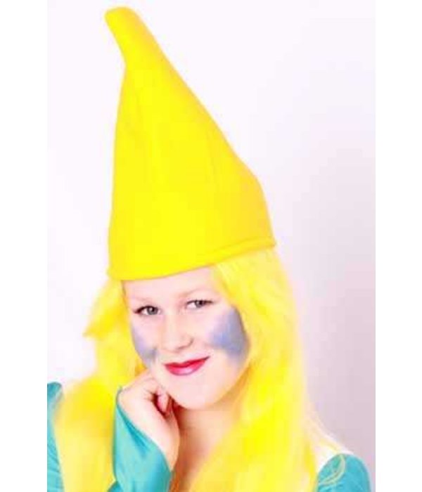 Kabouter/smurfenmuts geel