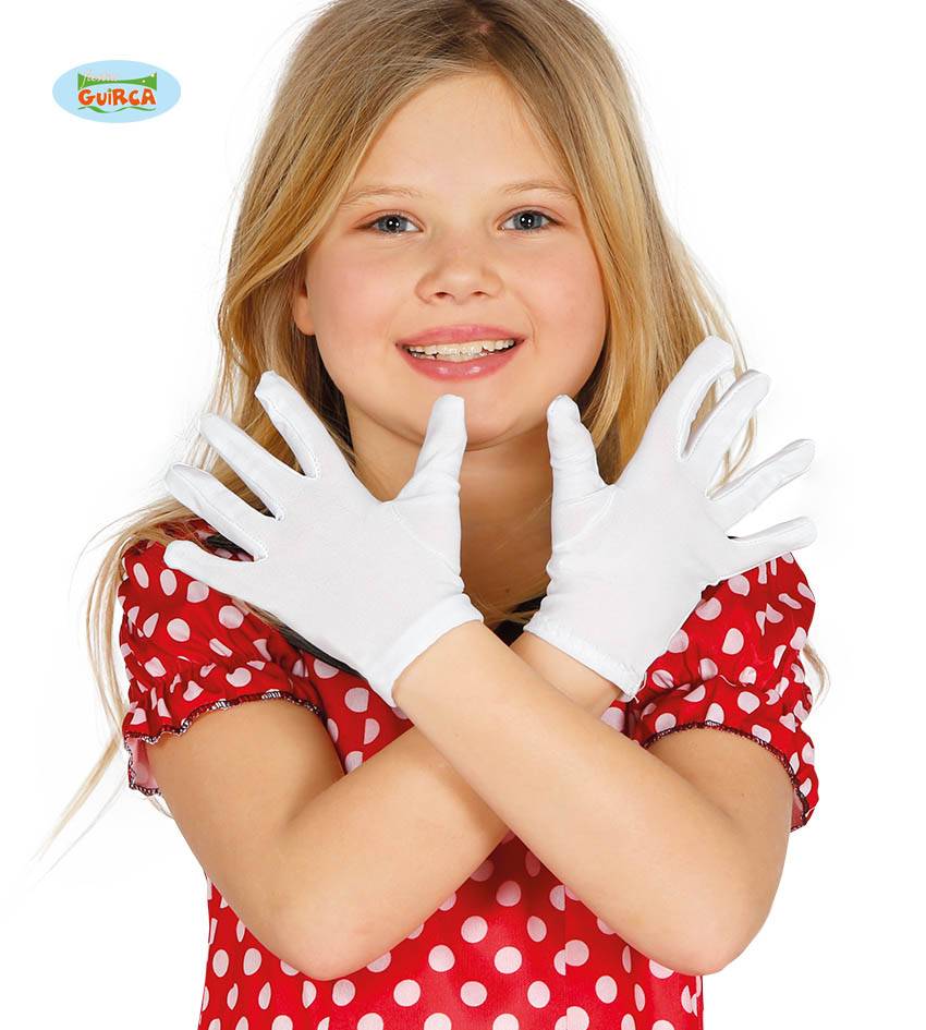 Voorvoegsel Beginner Factureerbaar Witte kinder handschoenen 17 cm - Feestbazaar.nl