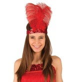 Hoofdband Charleston rood