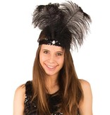 Hoofdband Charleston zwart