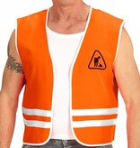 Oranje bouwvakkers vest
