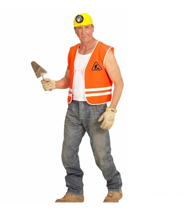 Oranje bouwvakkers vest