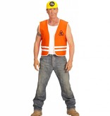 Oranje bouwvakkers vest