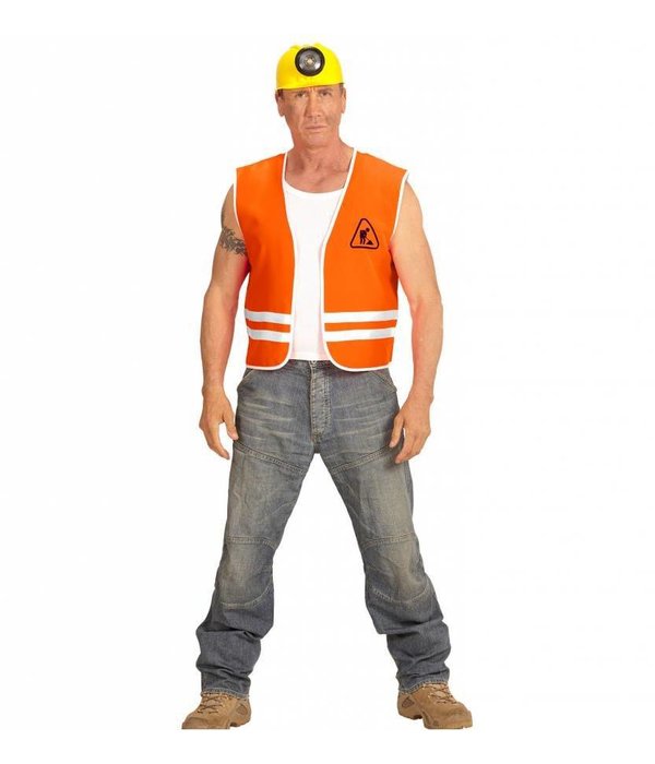 Oranje bouwvakkers vest