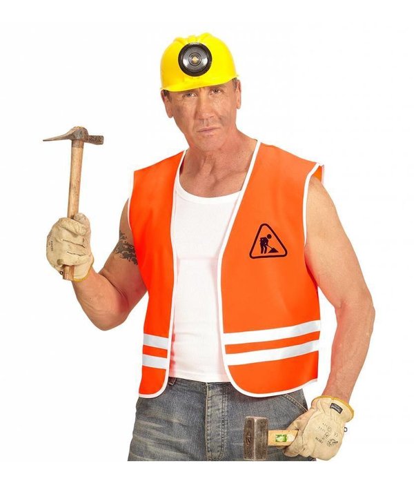 Oranje bouwvakkers vest
