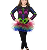 Neon Skelet pak meisje