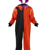 Enge circus clown kostuum