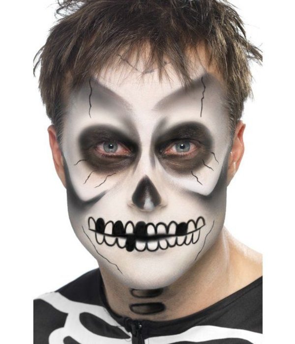 vaccinatie Halve cirkel stil Halloween Skeleton make up - Feestbazaar.nl