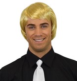 Heren pruik stijl blond kort