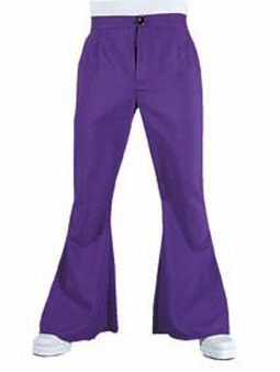 Hippie Disco Broek paars man afbeelding