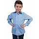 Tiroler blouse kind blauw