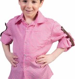 Tiroler blouse kind roze