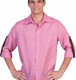 Tiroler blouse roze/wit