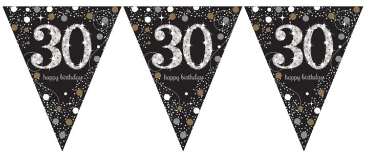 Vlaggenlijn &apos;30&apos; Sparkling Celebration afbeelding