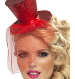 Fever mini hoedje rood