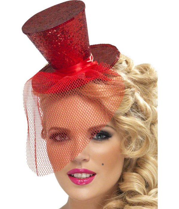 Fever mini hoedje rood