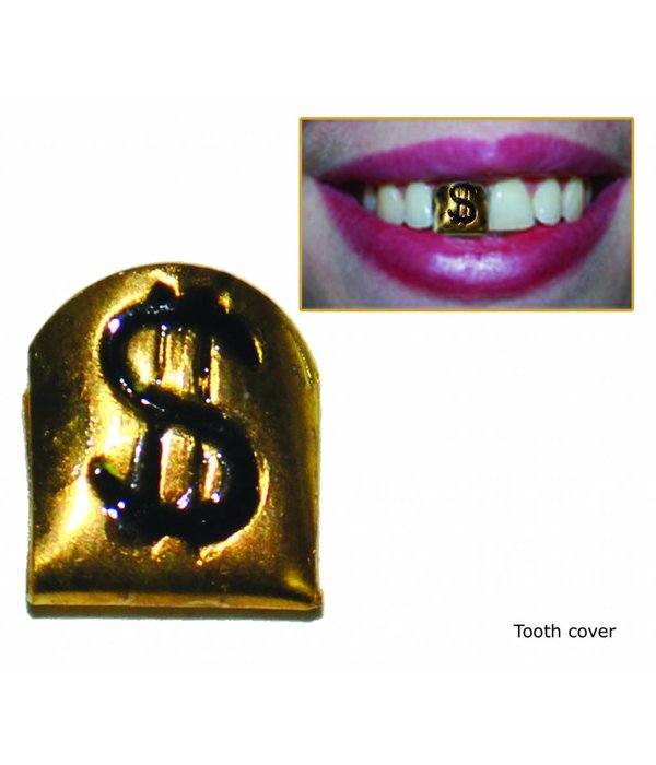 Gouden Gangster tand dollar teken