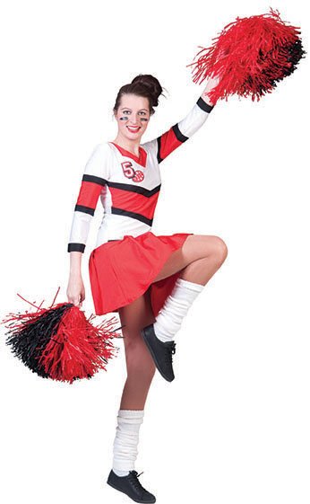 Cheerleader jurk Cherry