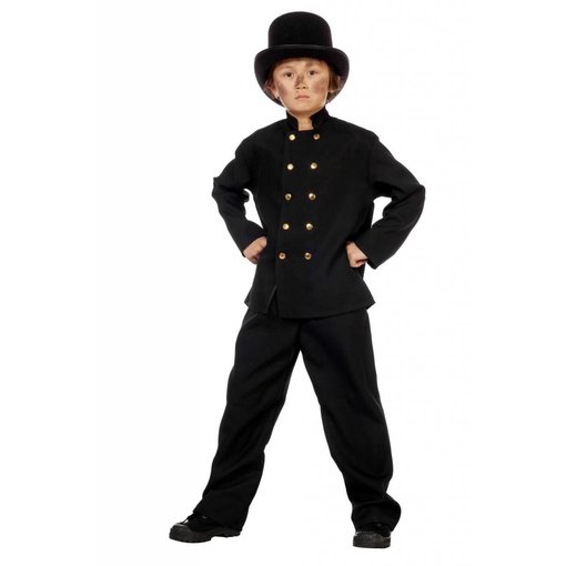 Schoorsteenveger pak kind zwart