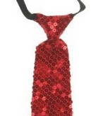 Stropdas pailletten rood