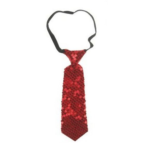 Stropdas pailletten rood
