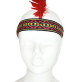 Indiaanse hoofdband met veer