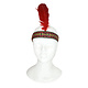 Indiaanse hoofdband met veer
