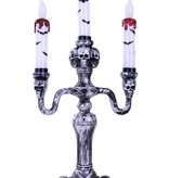 Kandelaar 3 kaarsen horror met licht