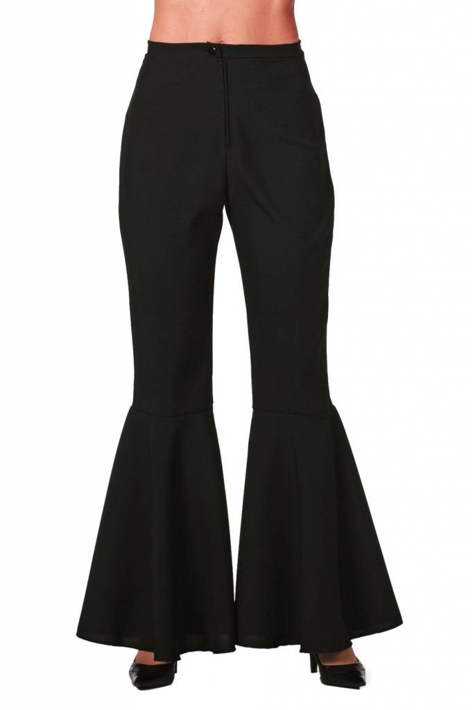 Hippie broek zwart vrouw Jess afbeelding