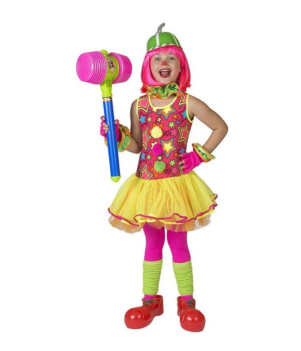 Clown Meisje jurkje stars