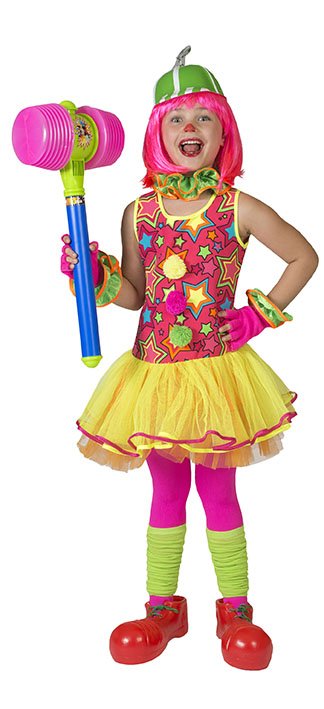 Clown Meisje jurkje stars afbeelding