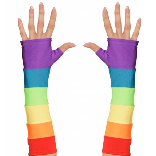 Regenboog handschoenen