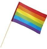 Zwaaivlag regenboog 76cm