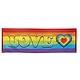 Banner Regenboog Love 74x220cm