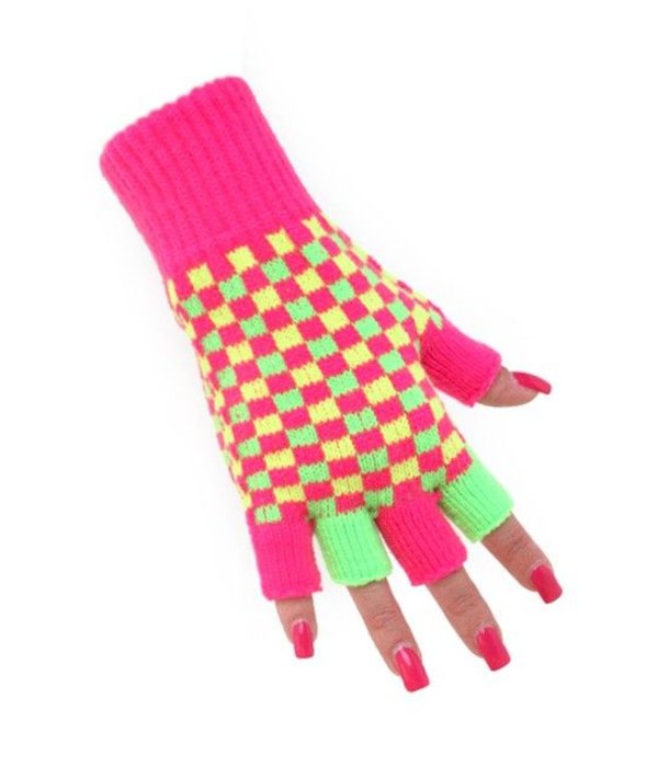 Vingerloze Handschoenen Neon