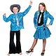 Blouse disco blauw kind