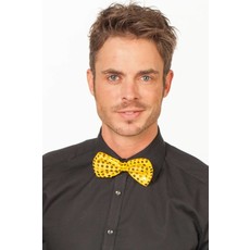 Strikje pailletten goud