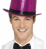 Hoge Hoed pailletten pink