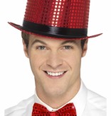 Hoge Hoed pailletten rood